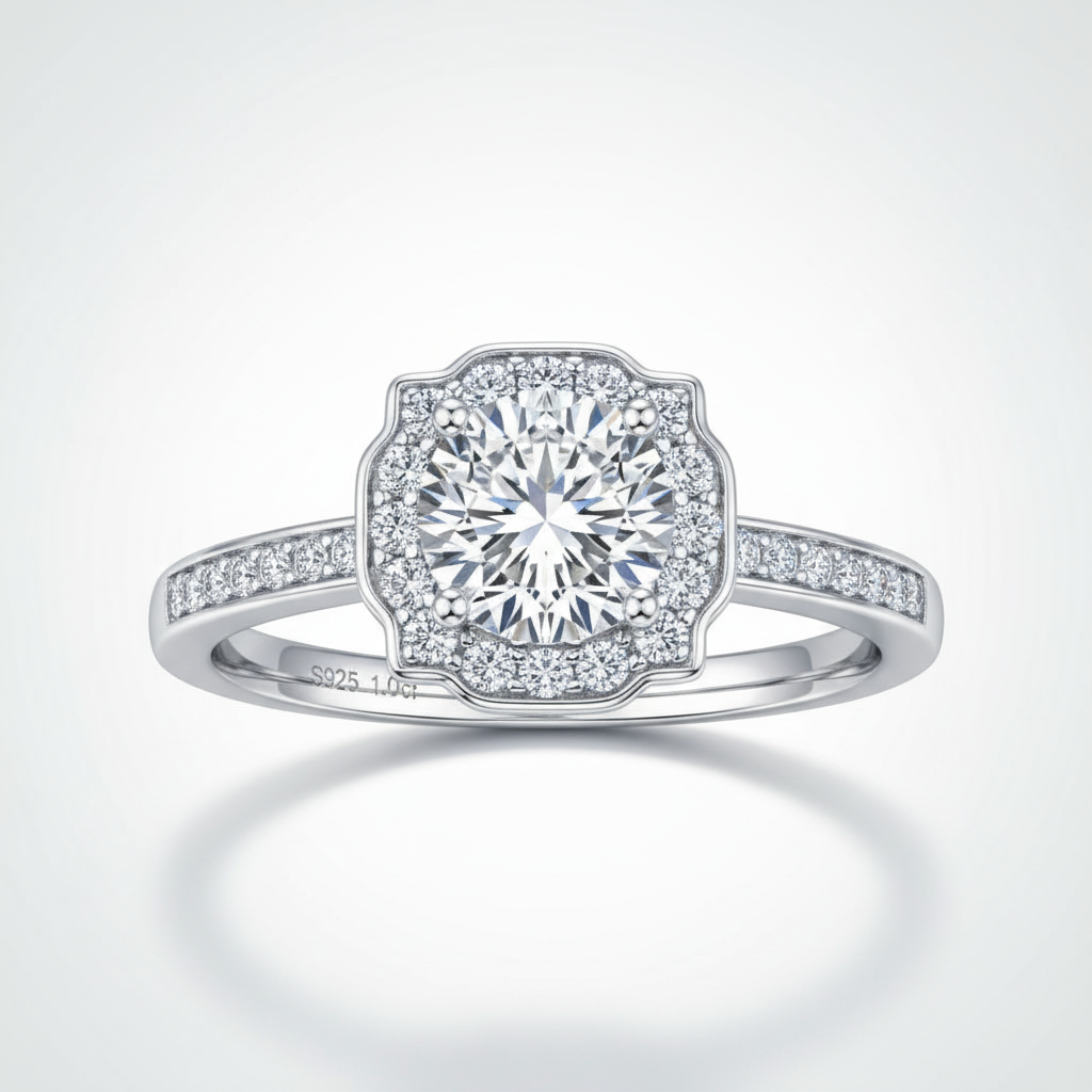 Moissanite Alpine Ring