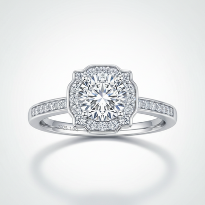 Moissanite Alpine Ring