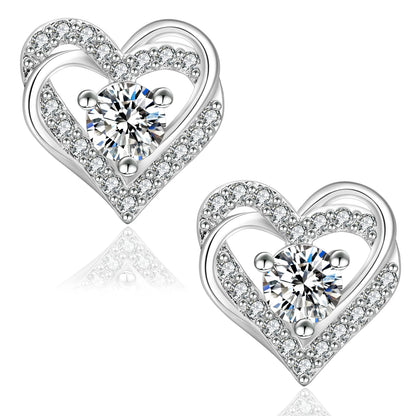 Moissanite Amour Ohrstecker