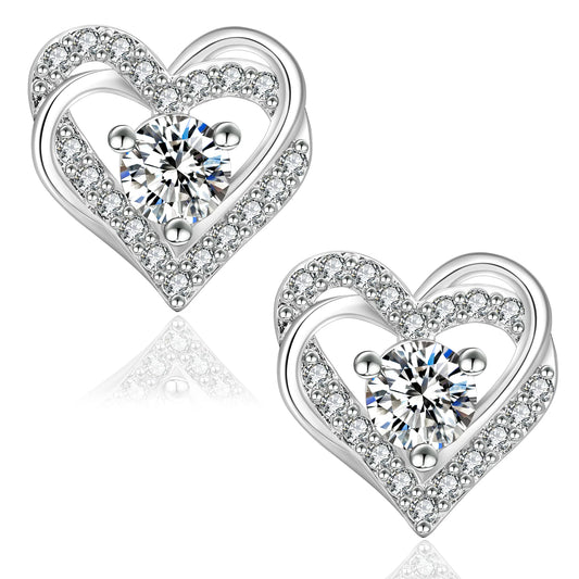 Moissanite Amour Ohrstecker