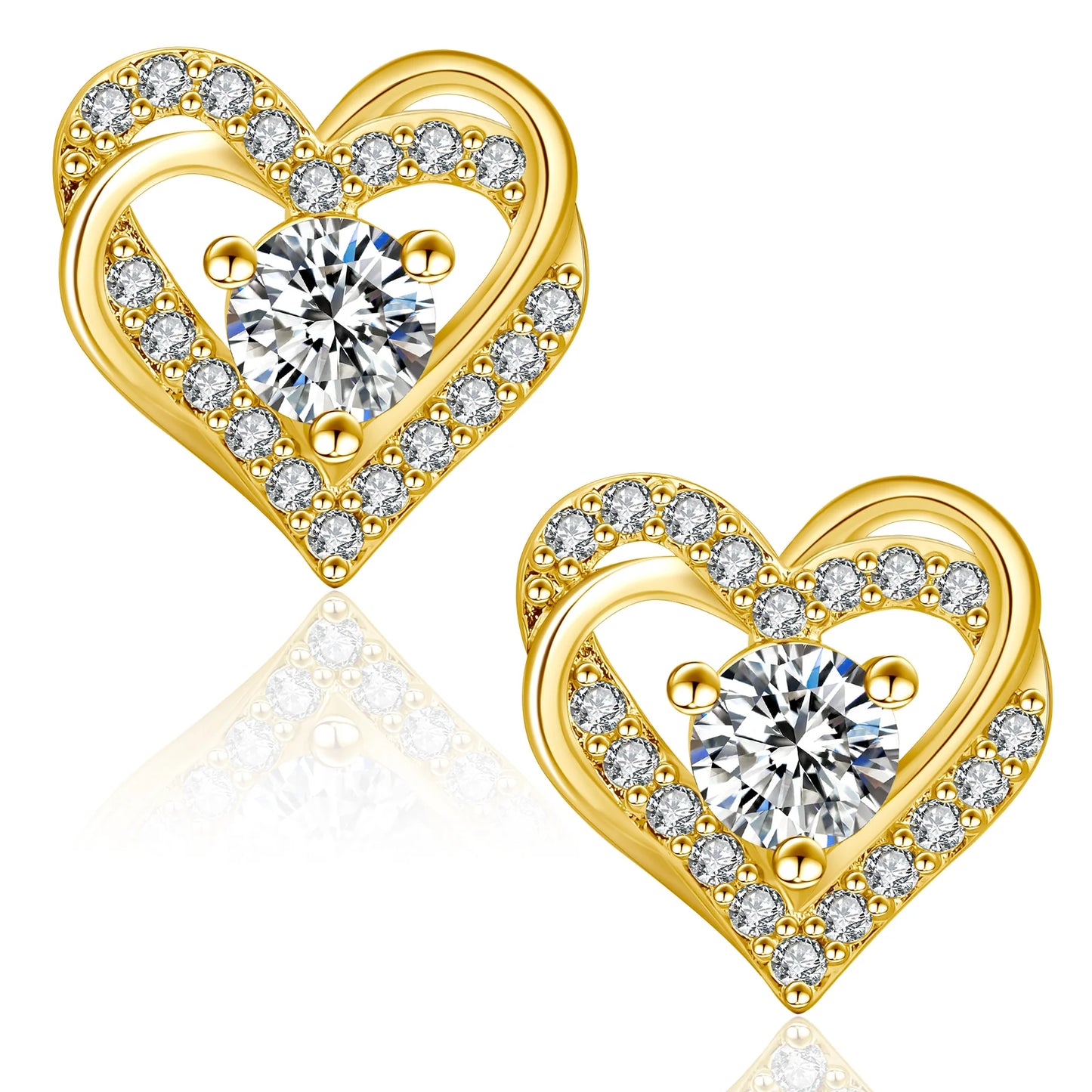 Moissanite Amour Ohrstecker