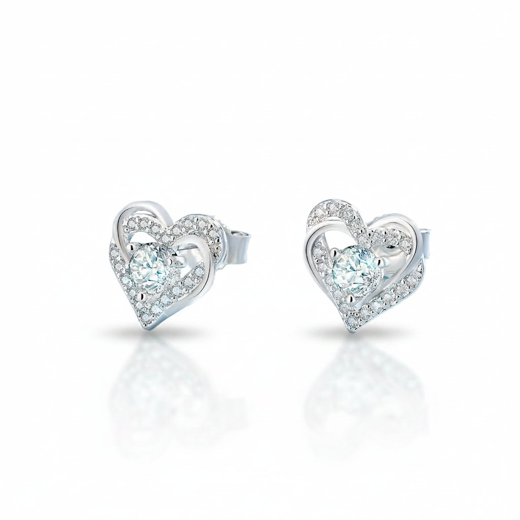 Moissanite Amour Ohrstecker