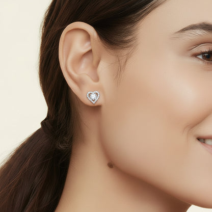 Moissanite Amour Ohrstecker