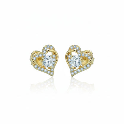 Moissanite Amour Ohrstecker