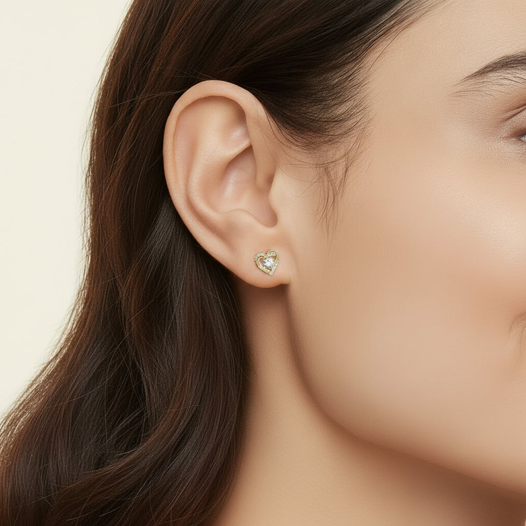 Moissanite Amour Ohrstecker