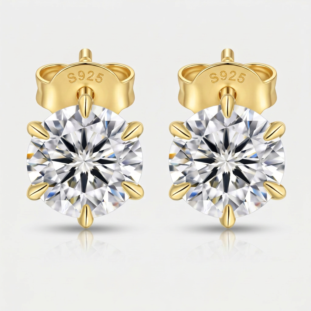 Moissanite Aurelia Ohrstecker