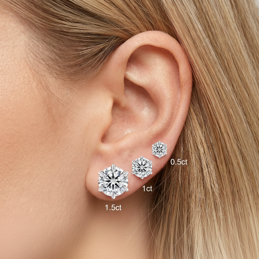 Moissanite Aurelia Ohrstecker