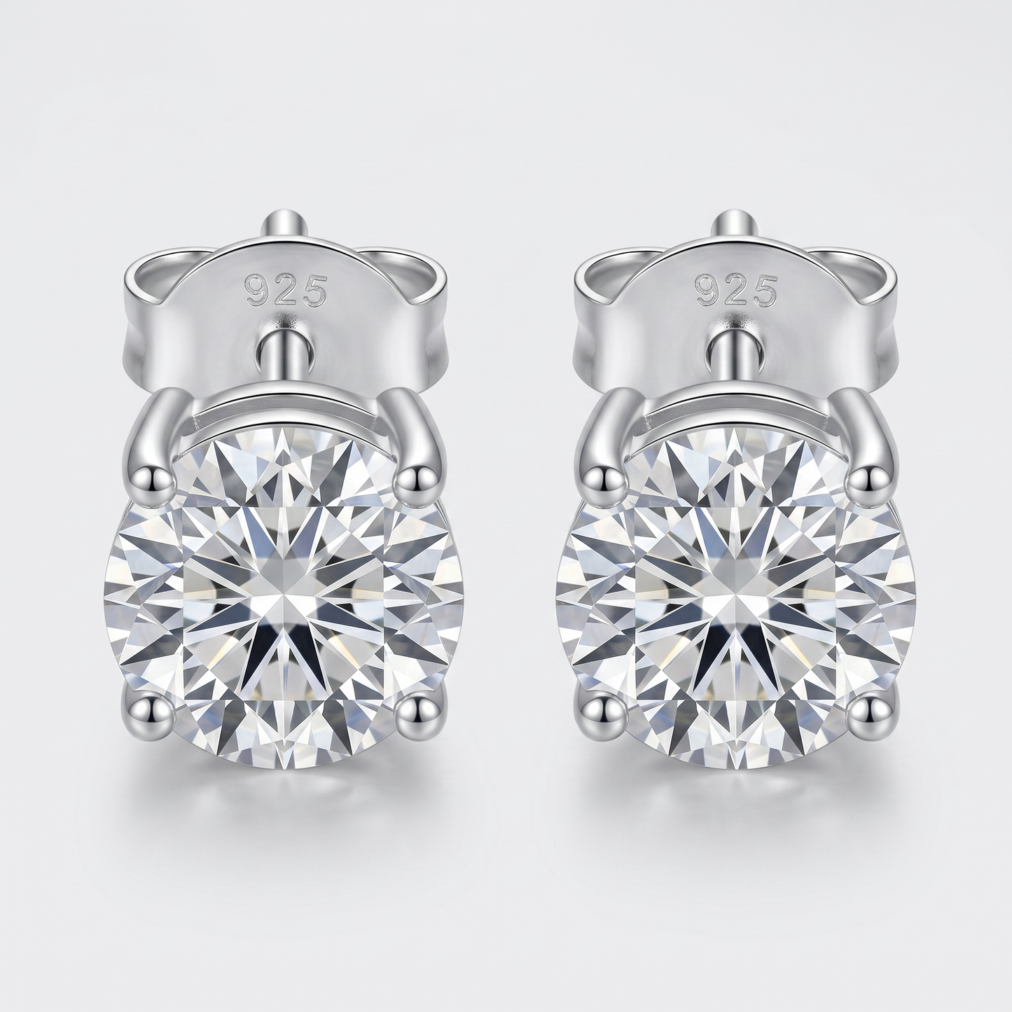 Moissanite Aurora Ohrstecker