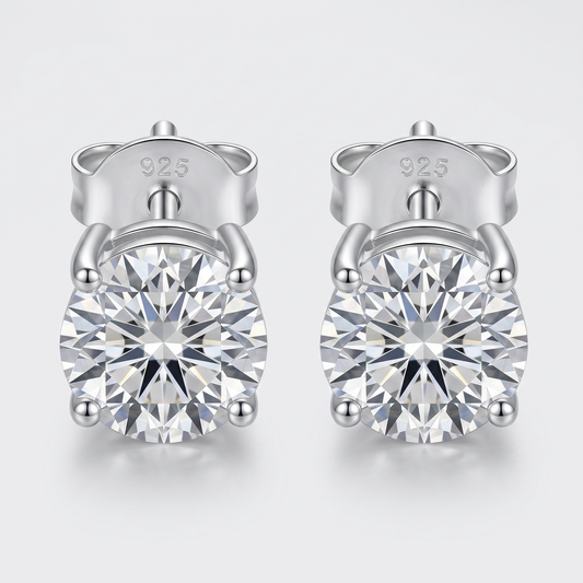 Moissanite Aurora Ohrstecker