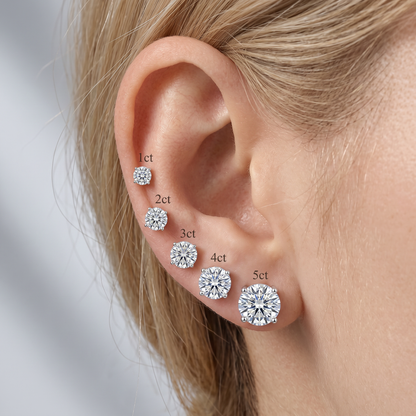 Moissanite Aurora Ohrstecker