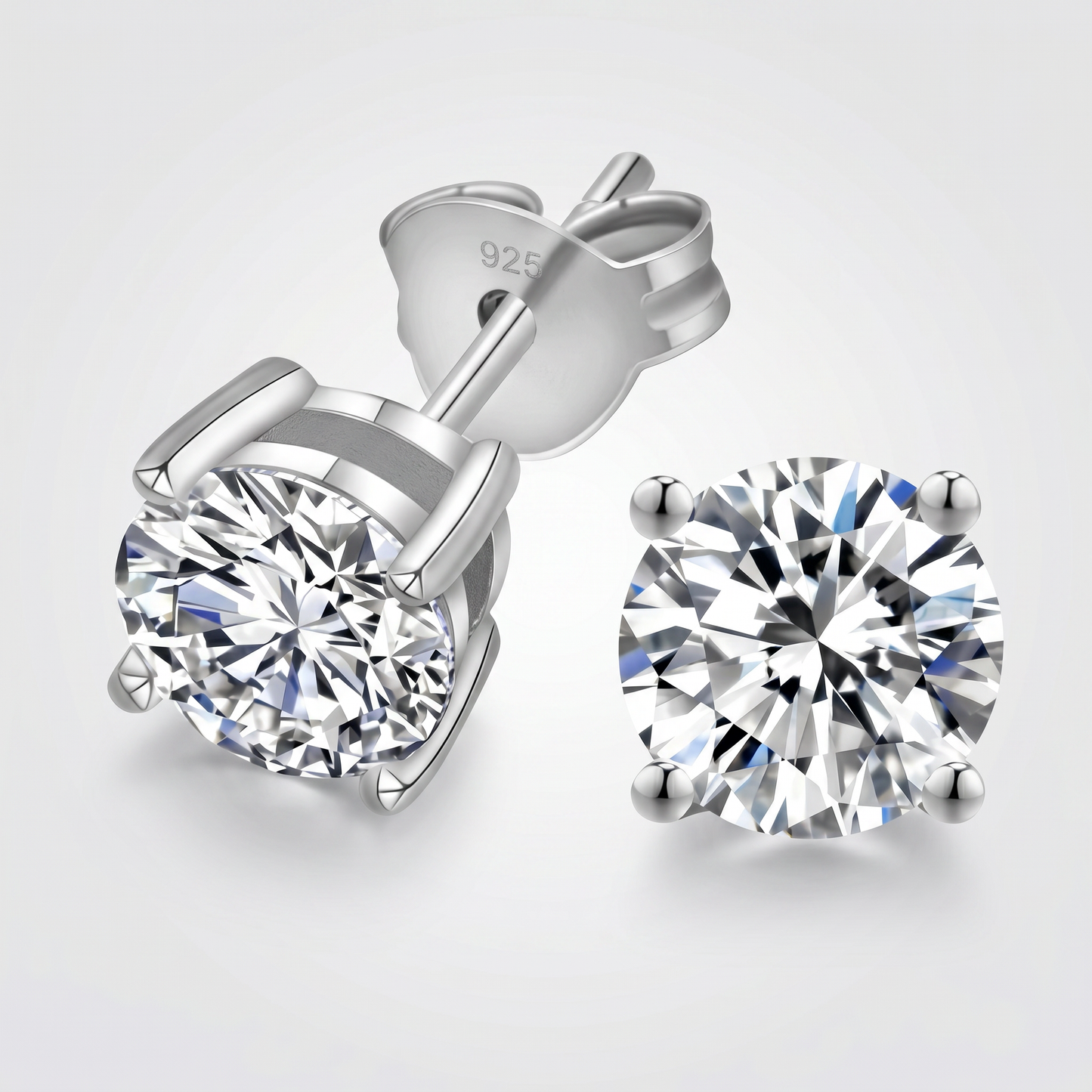 Moissanite Aurora Ohrstecker