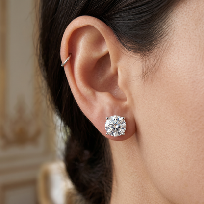 Moissanite Aurora Ohrstecker