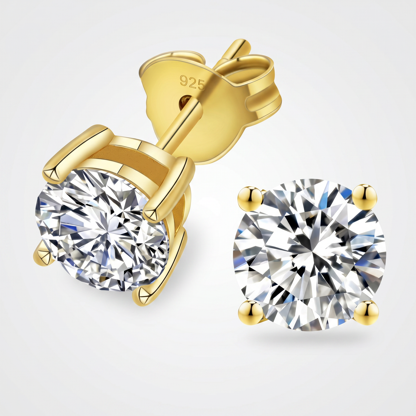 Moissanite Aurora Ohrstecker