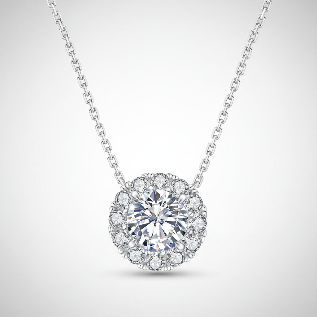 Moissanite Bloom Halskette