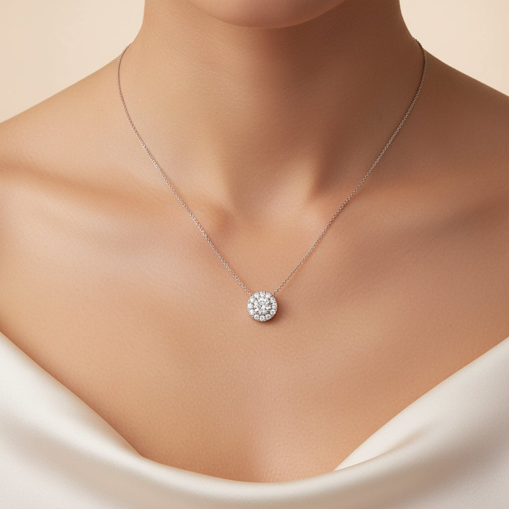 Moissanite Bloom Halskette