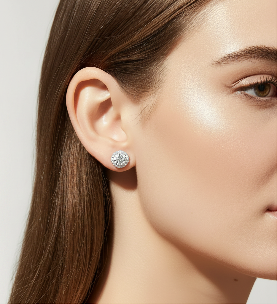 Moissanite Bloom Ohrstecker