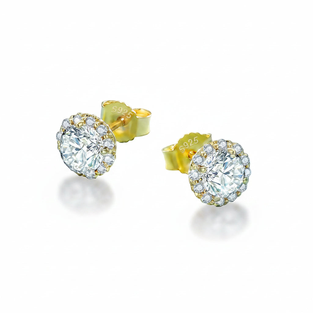 Moissanite Bloom Ohrstecker