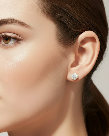 Moissanite Bloom Ohrstecker