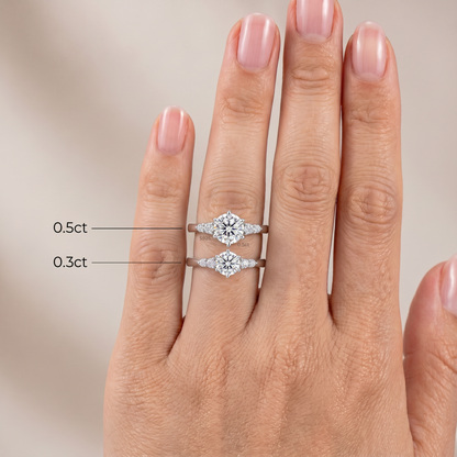Moissanite Celestial Ring