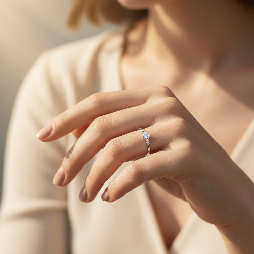 Moissanite Celestial Ring
