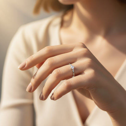 Moissanite Celestial Ring