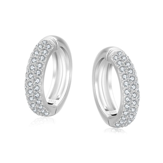Moissanite Classic Hoops