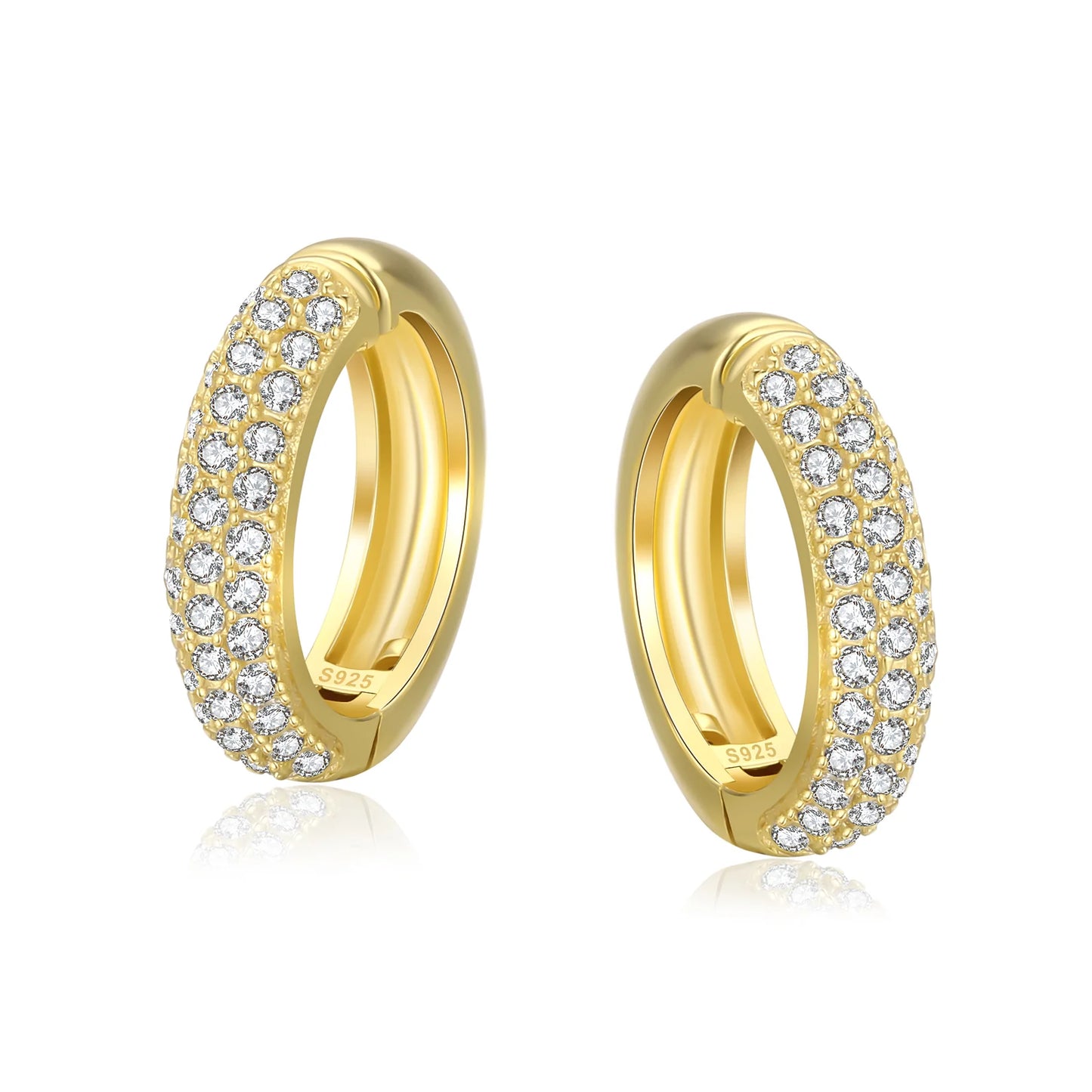 Moissanite Classic Hoops