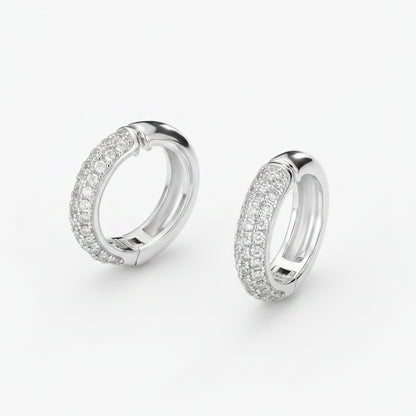 Moissanite Classic Hoops