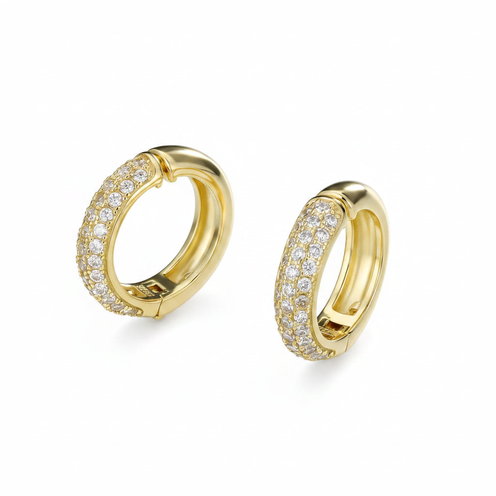 Moissanite Classic Hoops