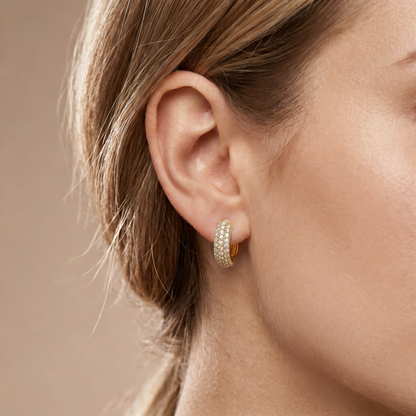 Moissanite Classic Hoops
