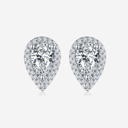 Moissanite Drop Ohrstecker