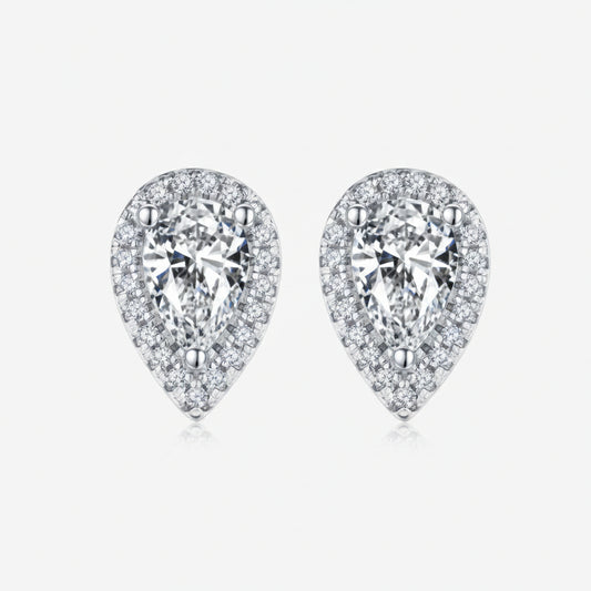 Moissanite Drop Ohrstecker