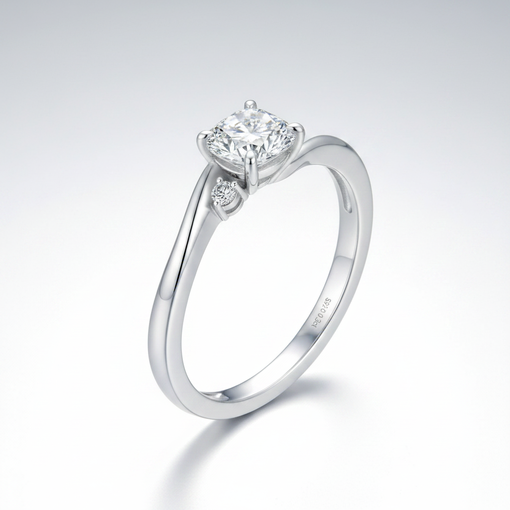 Moissanite Elven Ring