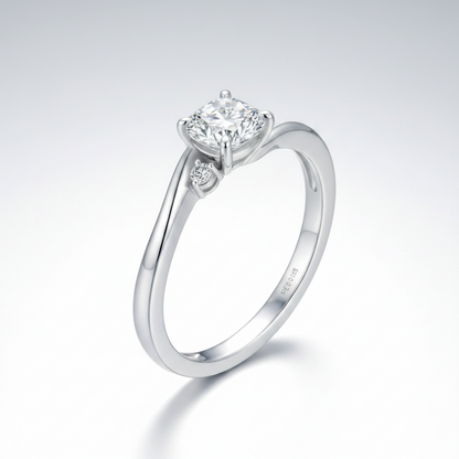 Moissanite Elven Ring