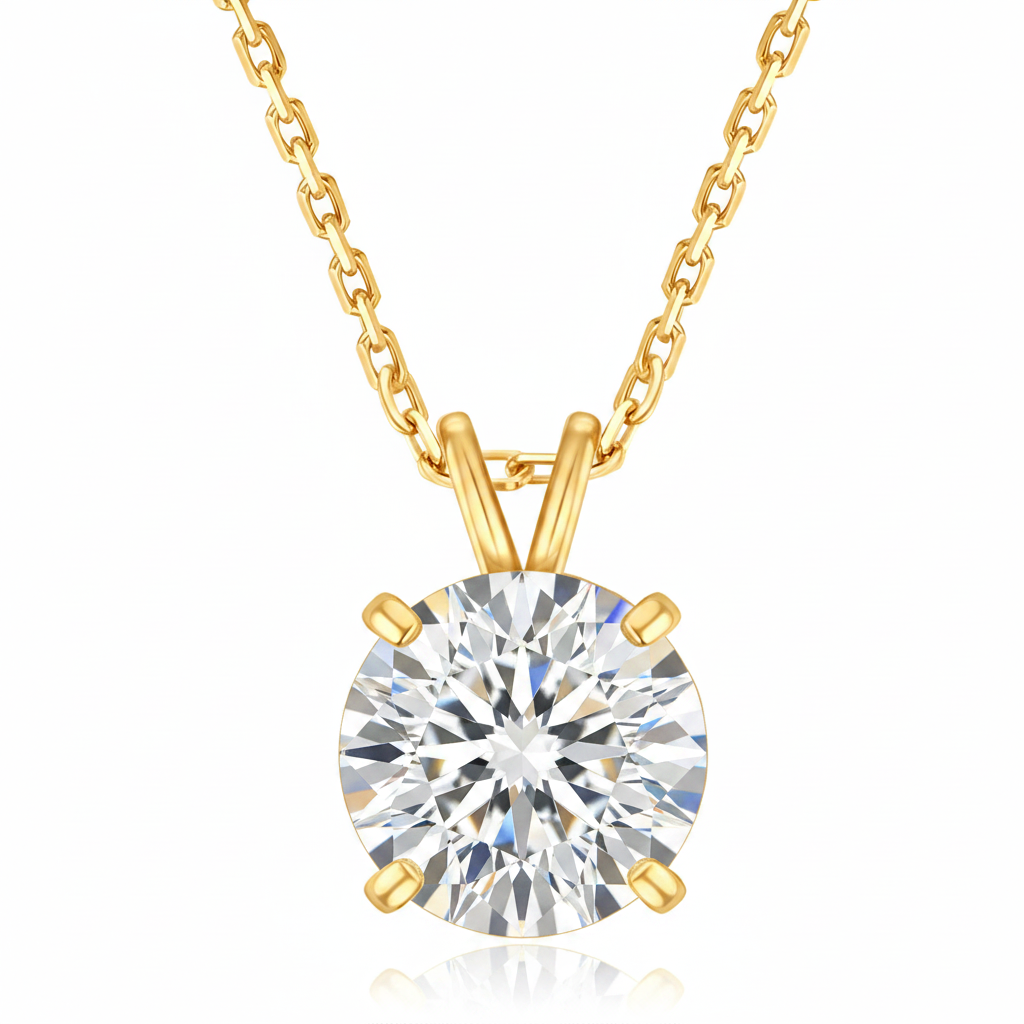 Moissanite Eternity Halskette