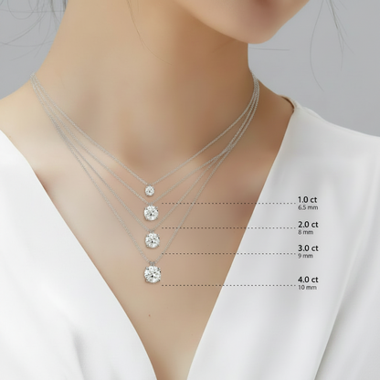 Moissanite Eternity Halskette