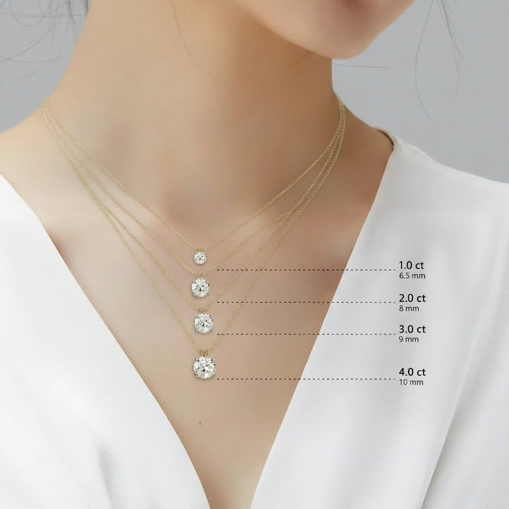 Moissanite Eternity Halskette