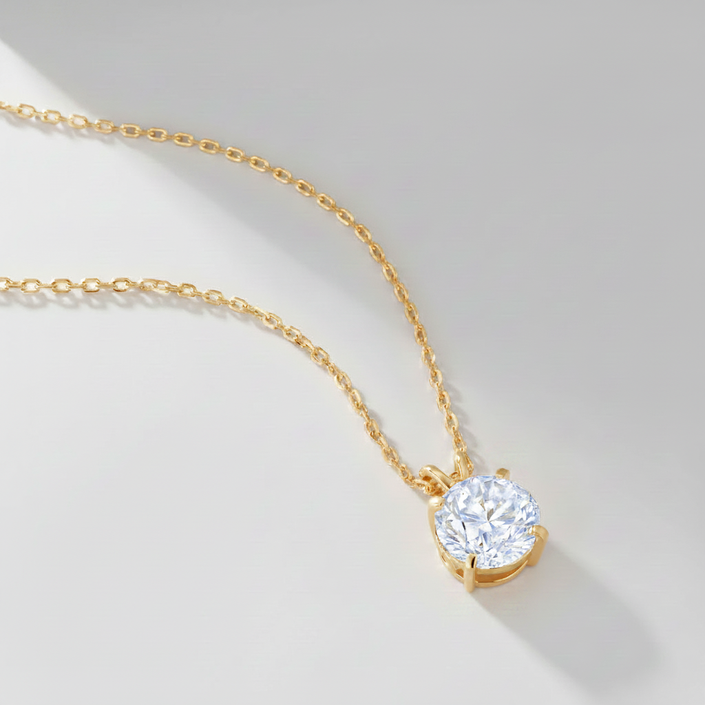 Moissanite Eternity Halskette