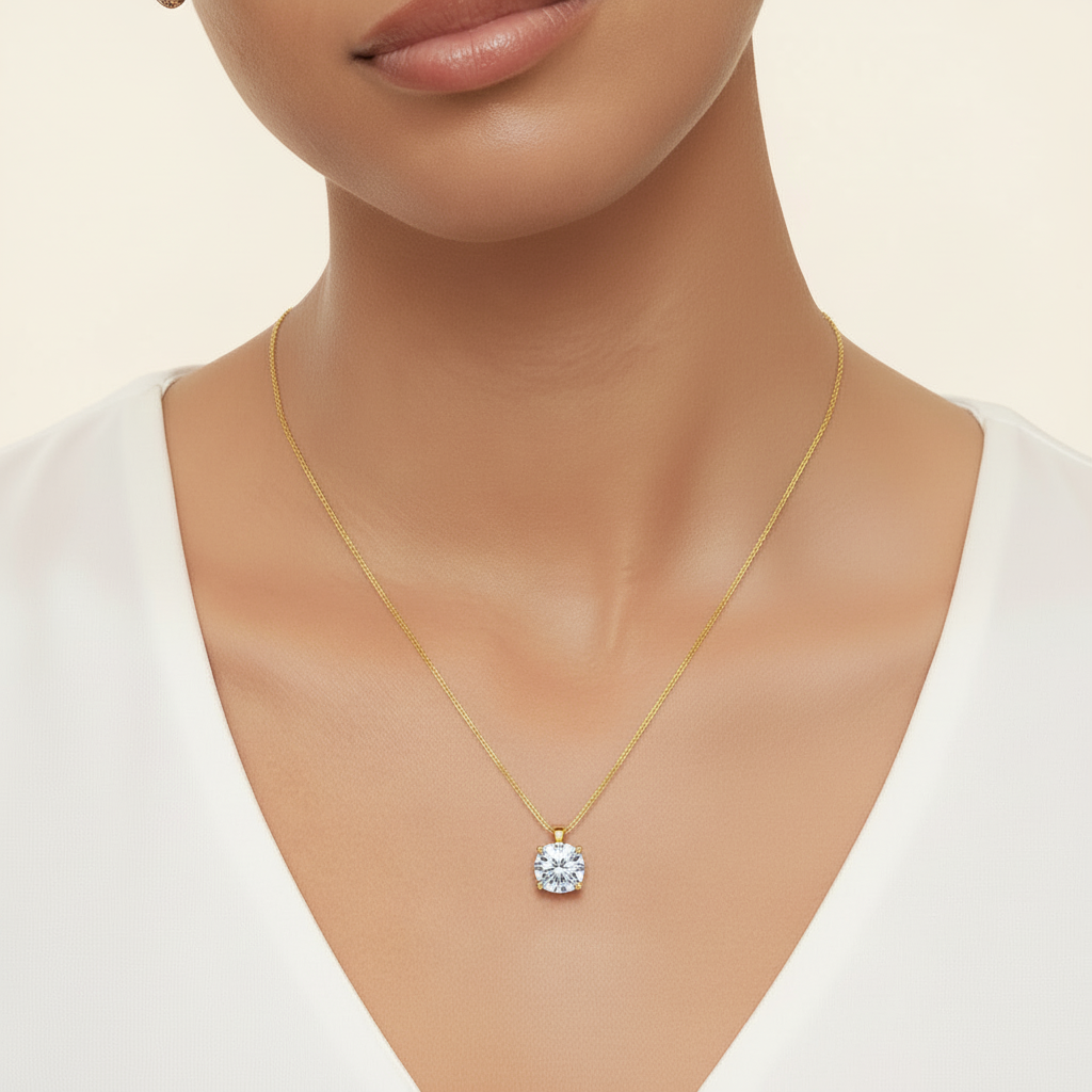 Moissanite Eternity Halskette
