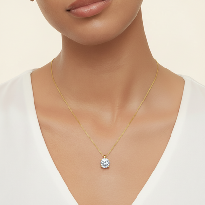 Moissanite Eternity Halskette