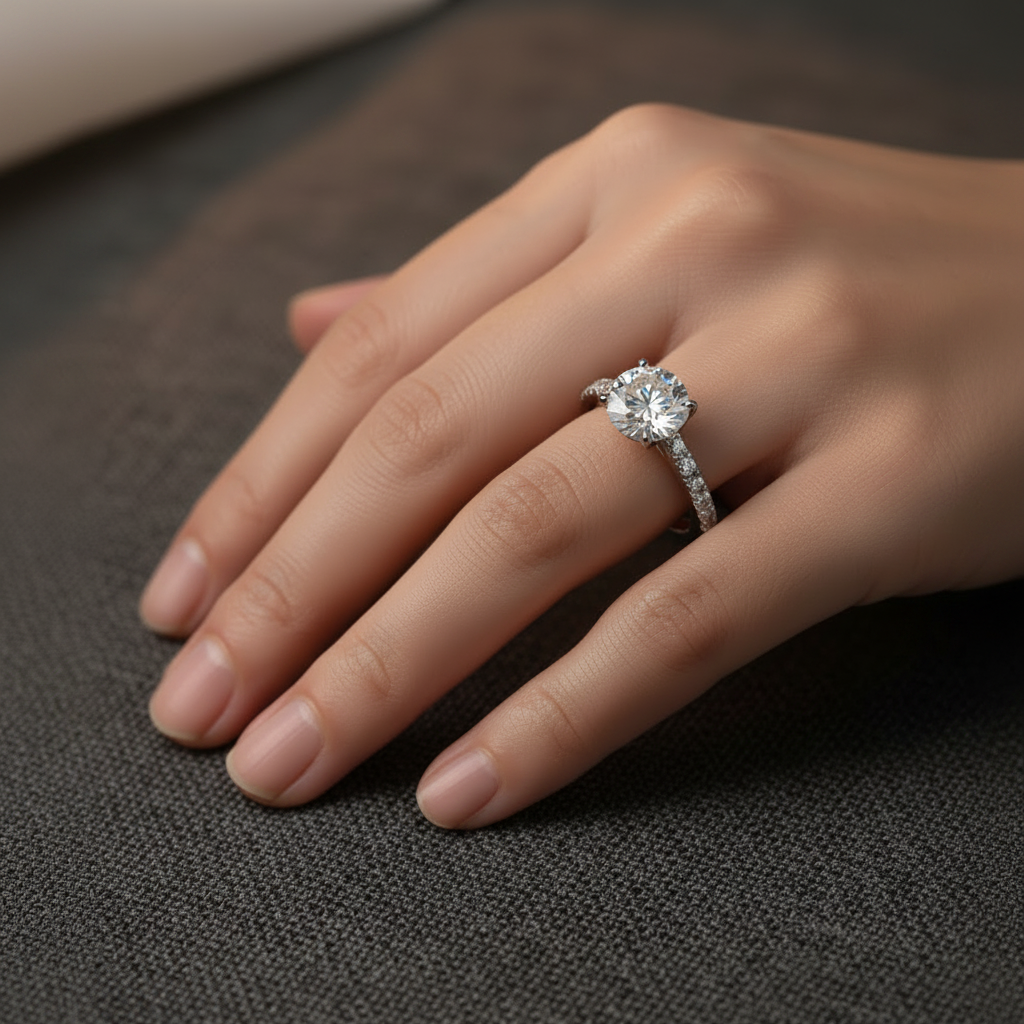 Moissanite Eternity Ring