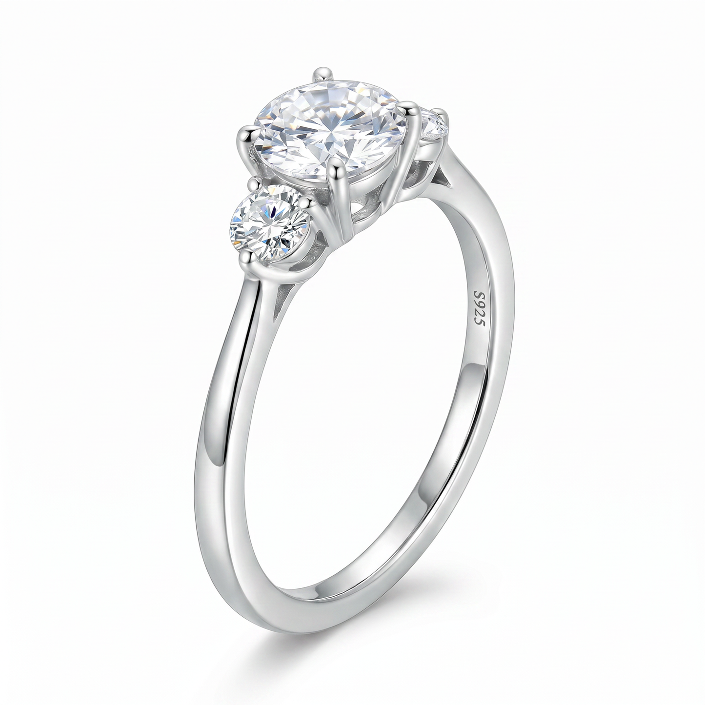Moissanite Flame Ring