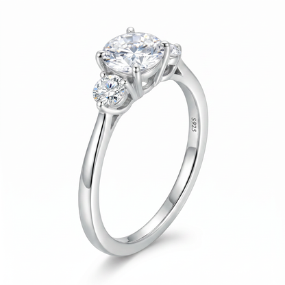 Moissanite Flame Ring