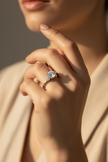 Moissanite Galaxy Ring