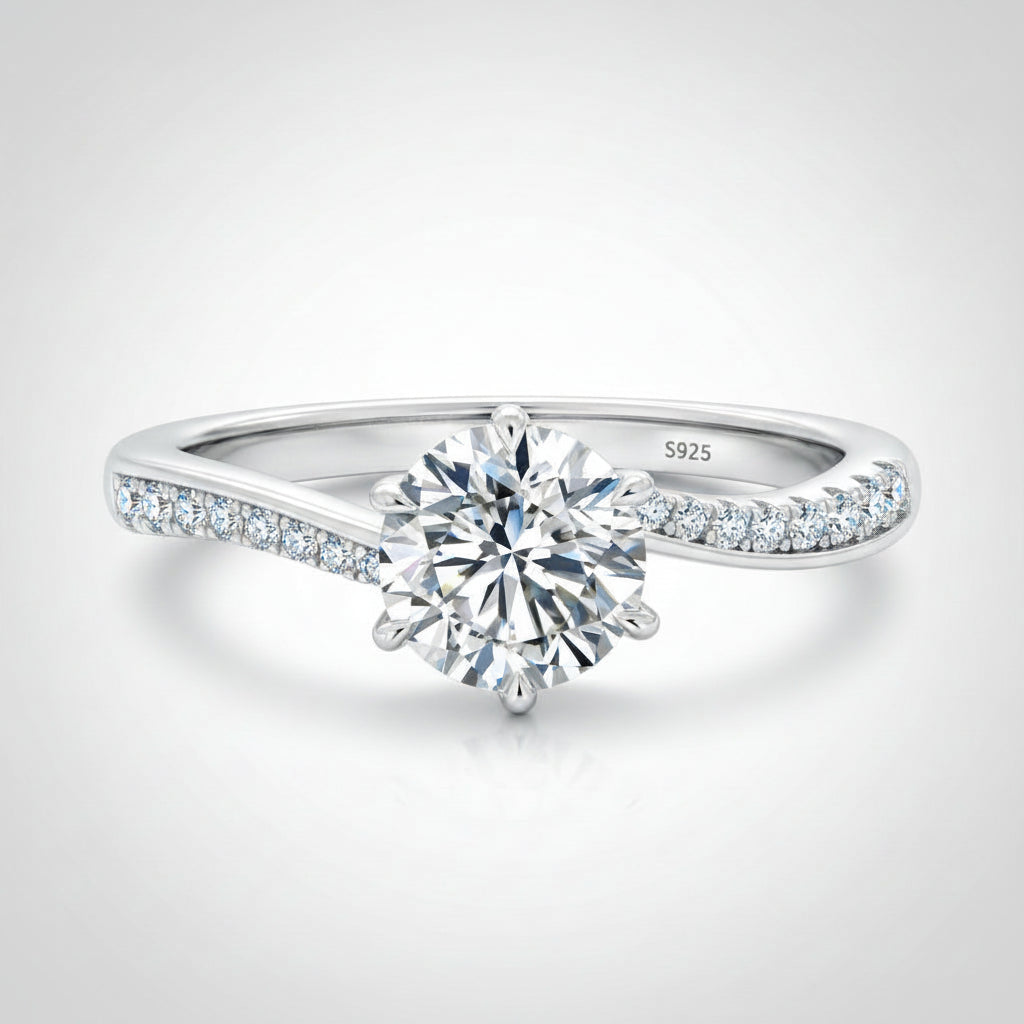 Moissanite Ice Ring