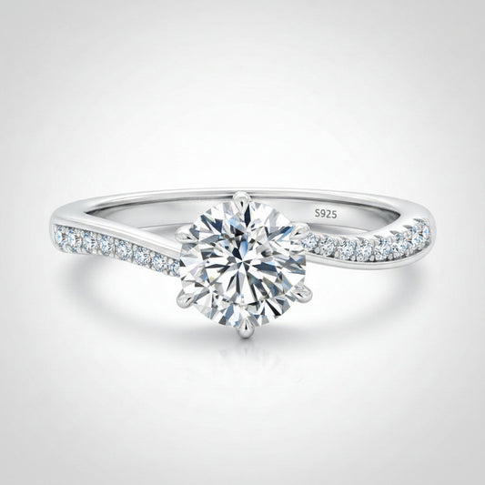 Moissanite Ice Ring