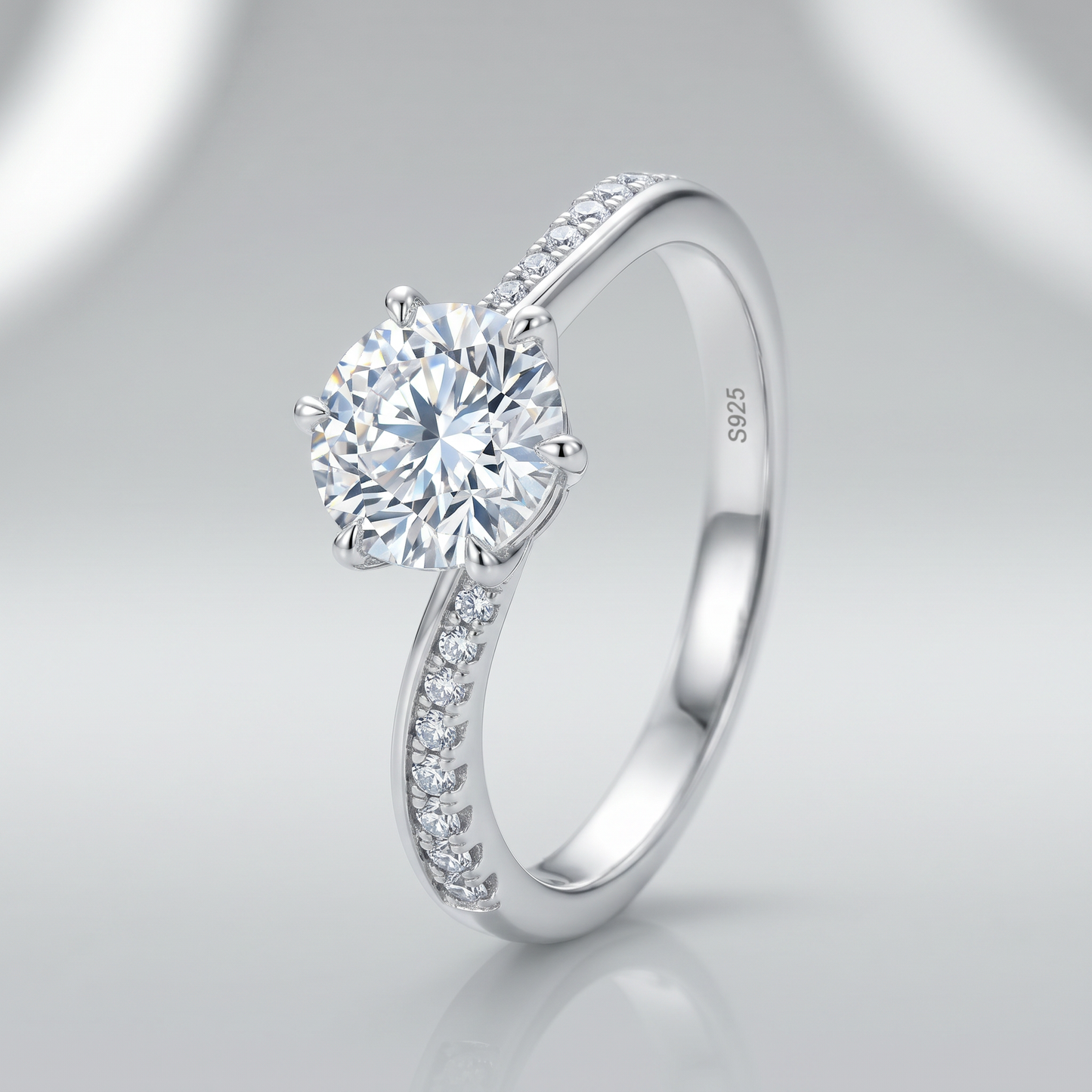 Moissanite Ice Ring