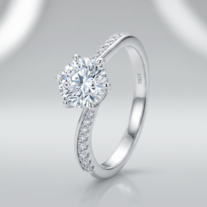 Moissanite Ice Ring