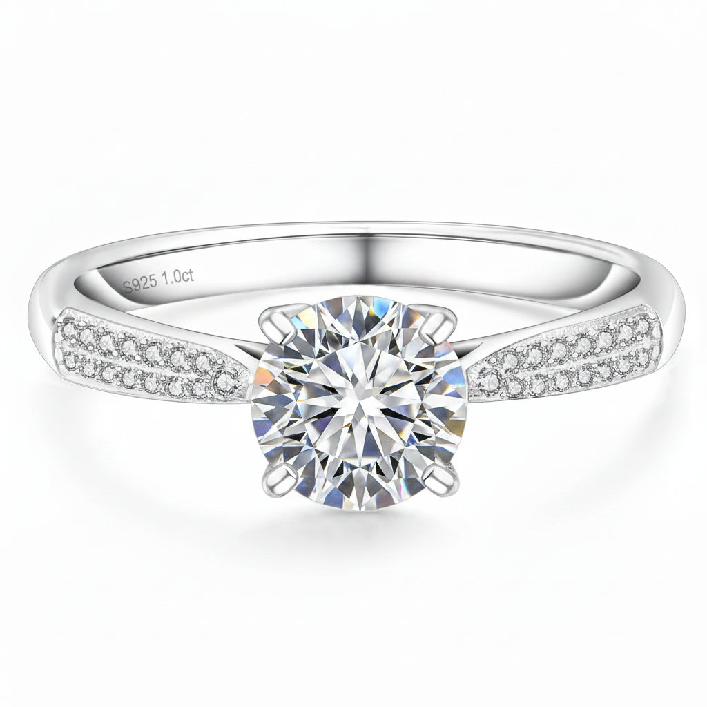 Moissanite Inferno Ring