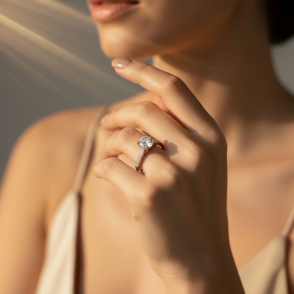 Moissanite Inferno Ring